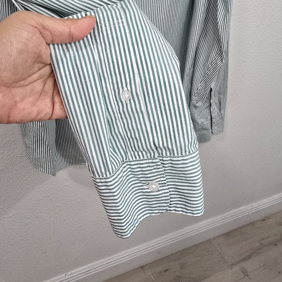 J.Crew Mens Slim Fit Cotton Green Casual Button Down Shirt  Size XL - Picture 14 of 15